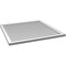 Ekena Millwork Vertical Surface Mount PVC Gable Vnt: Non-Functional, w/2"W x 1-1/2"H, Brickmould Frame, 38"W x 38"H GVPVE38X3802SN - alternate 5